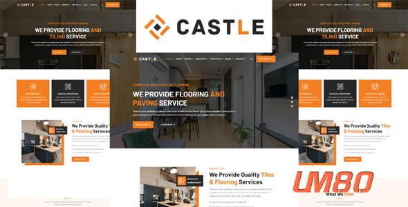 瓷砖木地板产品公司网站模板 - Castle